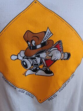 True Vintage T-shirt Large SINGLE STITCH True 80s PAUL FELL ART LINCOLN NEBRASKA
